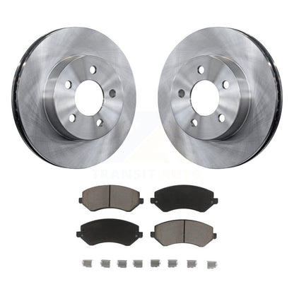 Disc Brake Rotors And Ceramic Pads Front Kit For 2002-2007 Jeep Liberty
