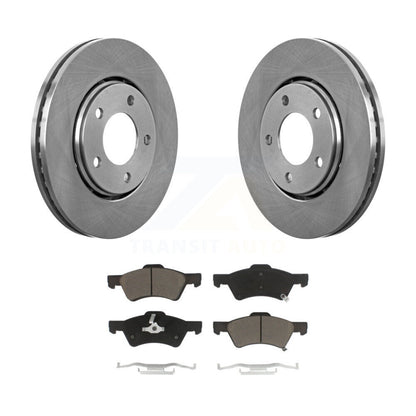 Disc Brake Rotors And Ceramic Pads Front Kit For Dodge Caravan Chrysler Voyager