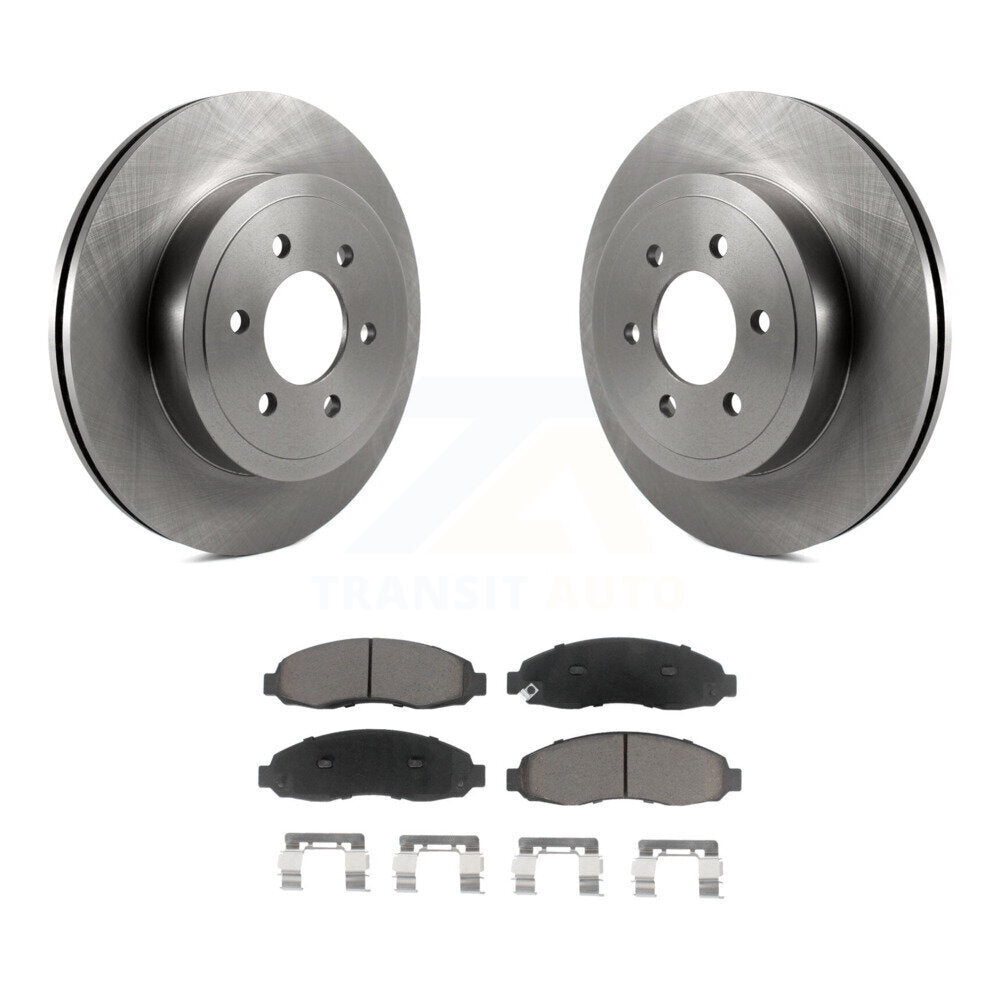 Disc Brake Rotors And Ceramic Pads Front Kit For 2003-2004 Dodge Dakota