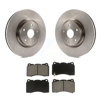 Disc Brake Rotors And Ceramic Pads Front Kit For Subaru Impreza WRX STI