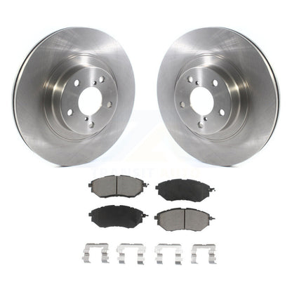 Disc Brake Rotors & Ceramic Pad Front Kit For 2009 Subaru Legacy 3.0 R with 3.0L