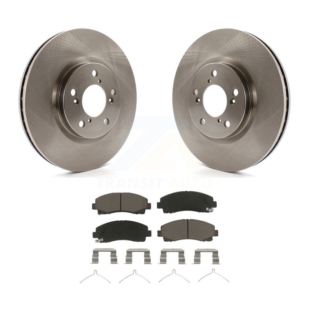 Disc Brake Rotors And Ceramic Pads Front Kit For 2006-2014 Honda Ridgeline