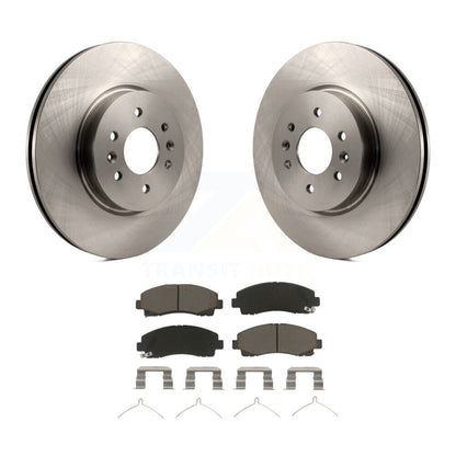 Disc Brake Rotors And Ceramic Pads Front Kit For 2009-2014 Acura TL