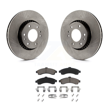 Brake Rotor Ceramic Pad Front Kit For Chevrolet GMC Trailblazer Envoy XL EXT SSR