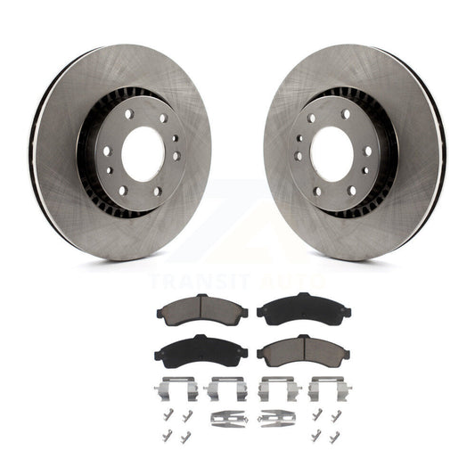 Brake Rotor Ceramic Pad Front Kit For Chevrolet GMC Trailblazer Envoy XL EXT SSR