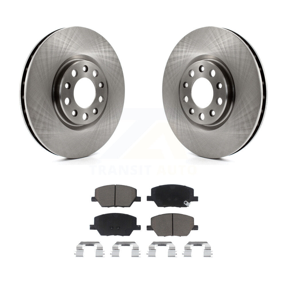 Disc Brake Rotors And Ceramic Pads Front Kit For Jeep Compass Renegade Fiat 500X