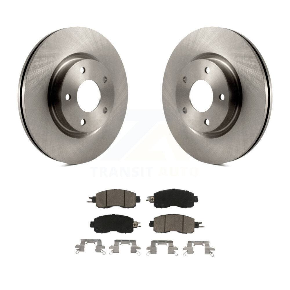 Disc Brake Rotors And Ceramic Pads Front Kit For Nissan Altima