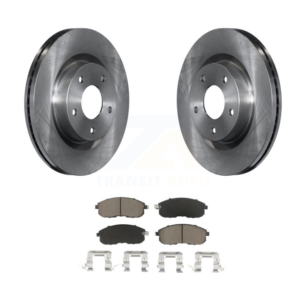 Disc Brake Rotors And Ceramic Pads Front Kit For Nissan Altima