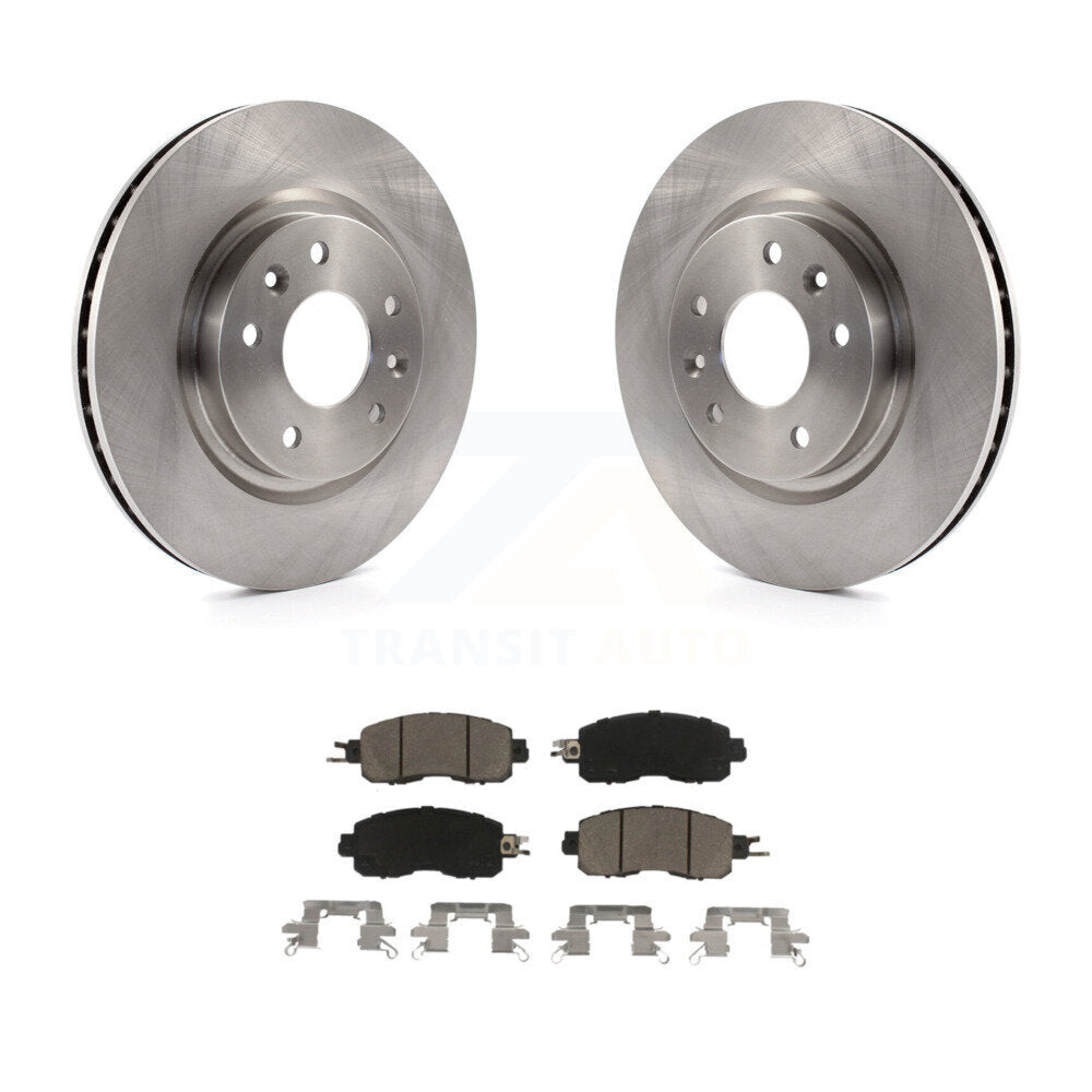 Disc Brake Rotors And Ceramic Pads Front Kit For Nissan LEAF