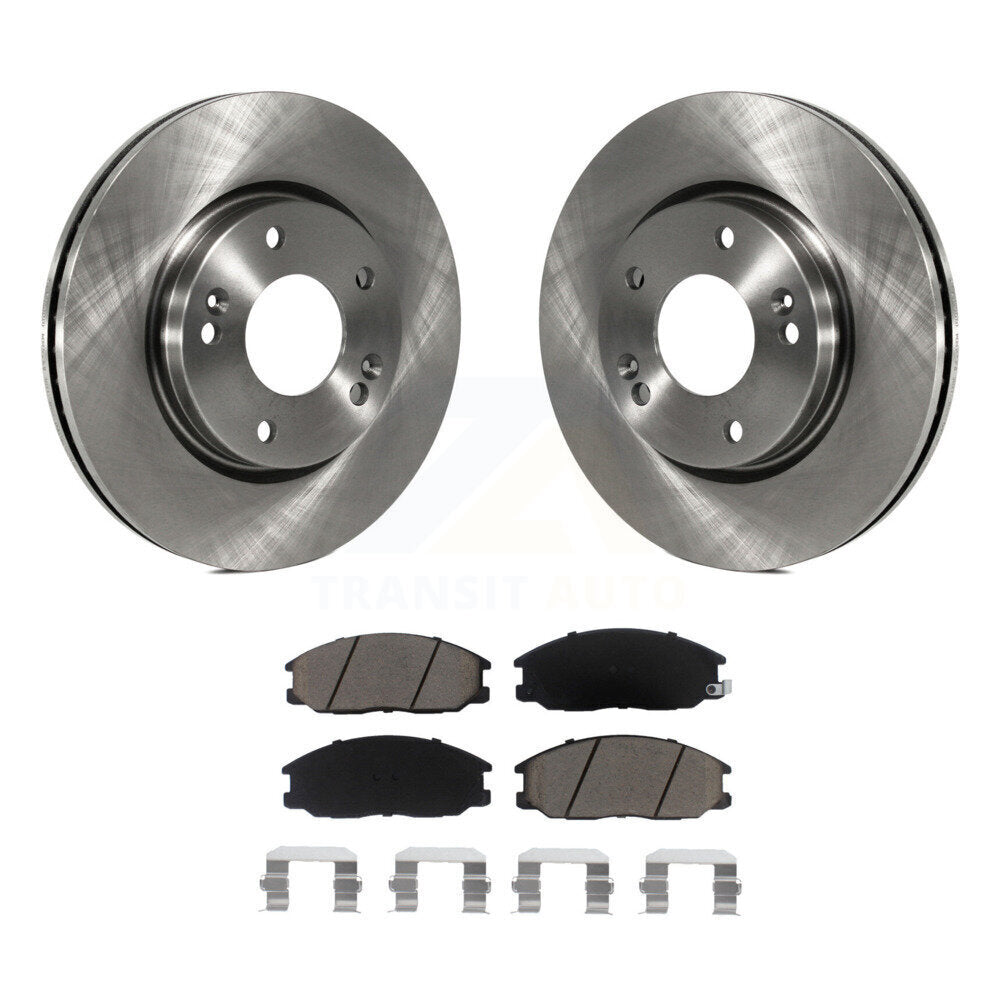 Disc Brake Rotors And Ceramic Pads Front Kit For Hyundai Santa Fe