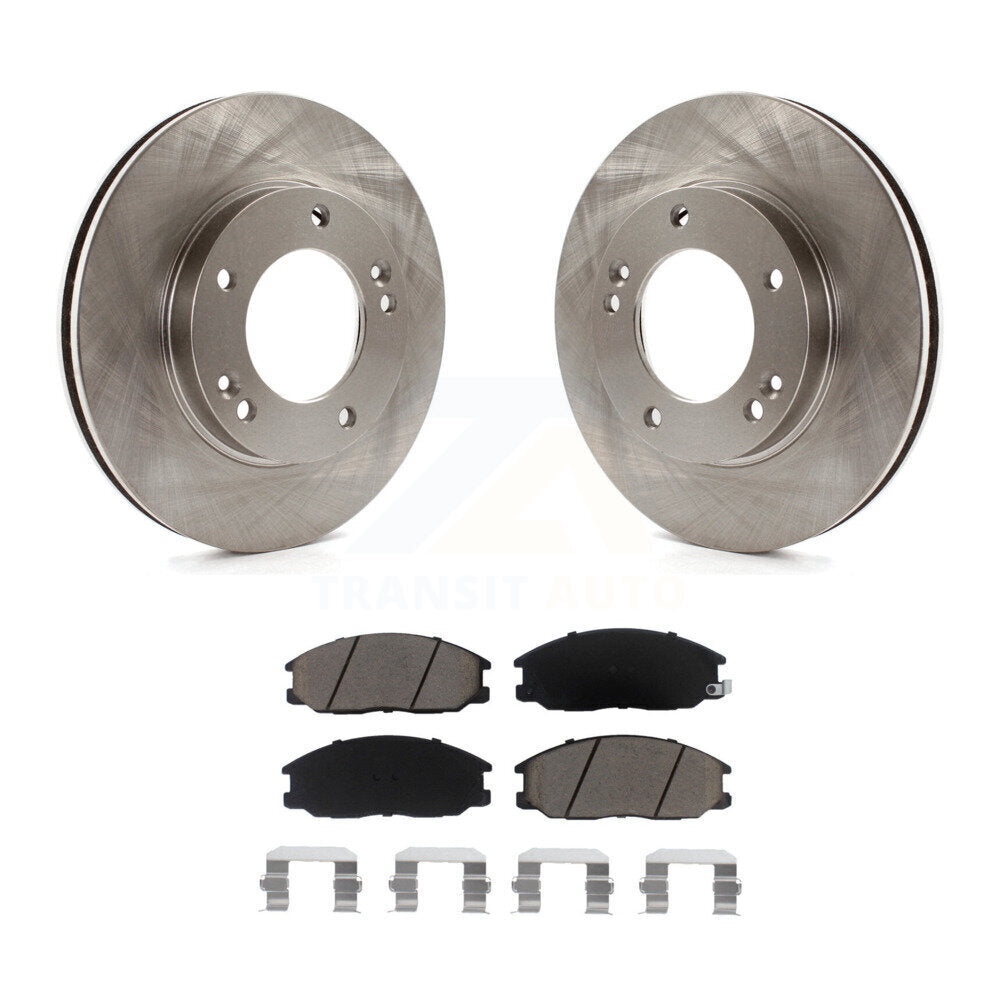 Disc Brake Rotors And Ceramic Pads Front Kit For 2003-2006 Kia Sorento