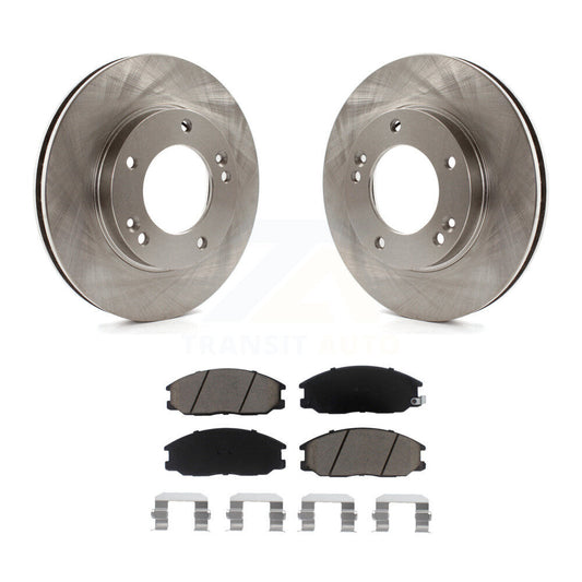 Disc Brake Rotors And Ceramic Pads Front Kit For 2003-2006 Kia Sorento