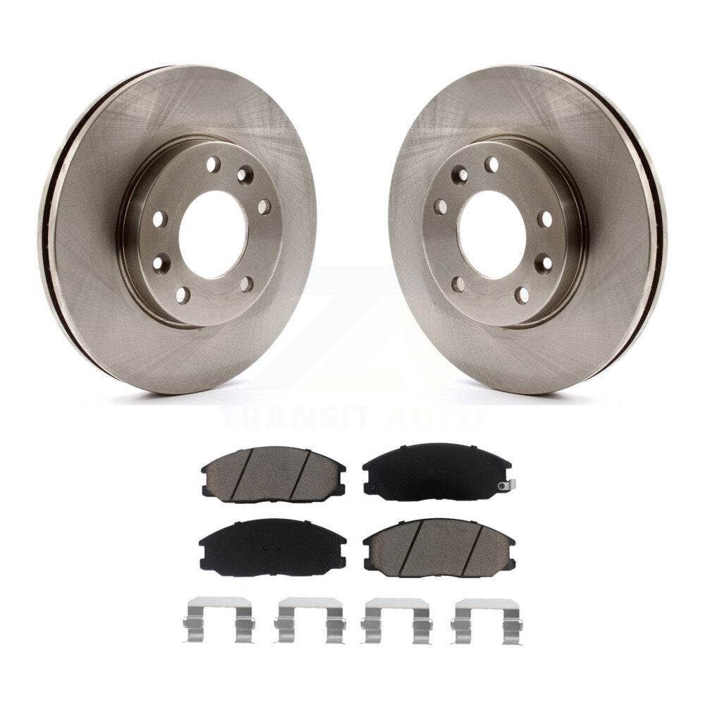 Disc Brake Rotors And Ceramic Pads Front Kit For Kia Sedona