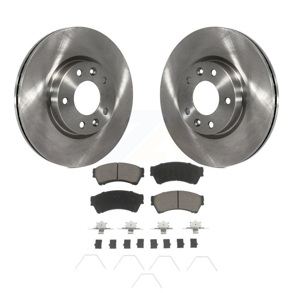 Brake Rotor And Ceramic Pad Front Kit For Ford Fusion Mazda 6 Lincoln MKZ Zephyr