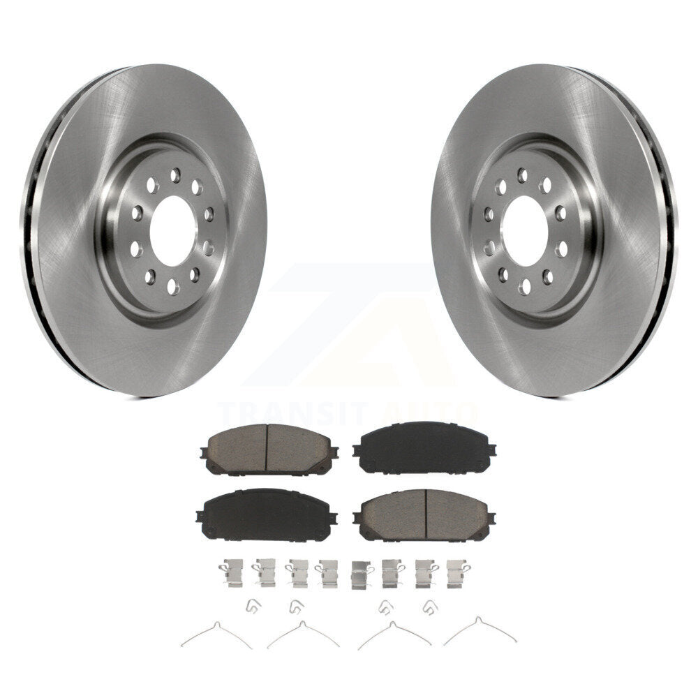 Brake Rotor And Ceramic Pad Front Kit For Jeep Cherokee With Dual Piston Caliper