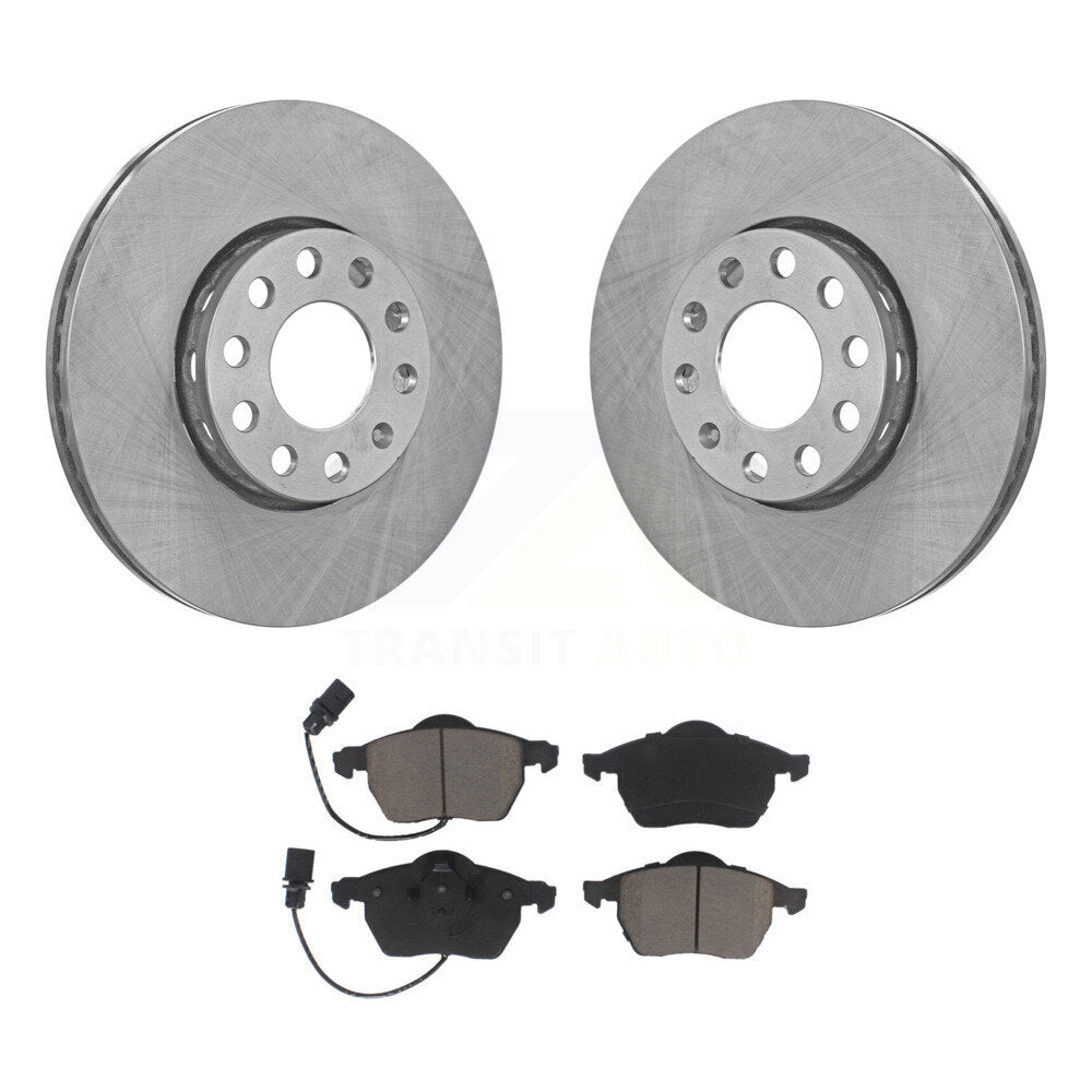 Disc Brake Rotors Ceramic Pad Front Kit For Audi A4 Quattro Volkswagen Passat A6