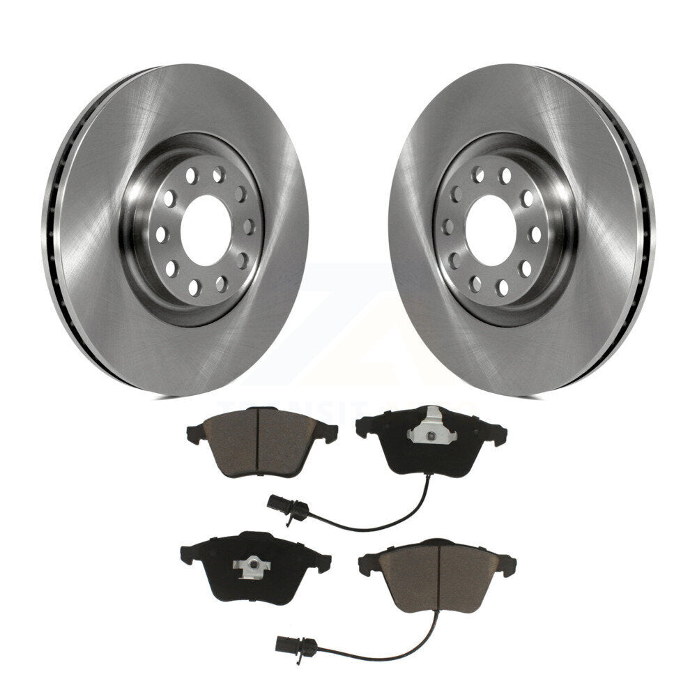 Disc Brake Rotors And Ceramic Pads Front Kit For Audi A4 Quattro
