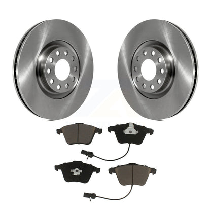 Disc Brake Rotors And Ceramic Pads Front Kit For Audi A4 Quattro