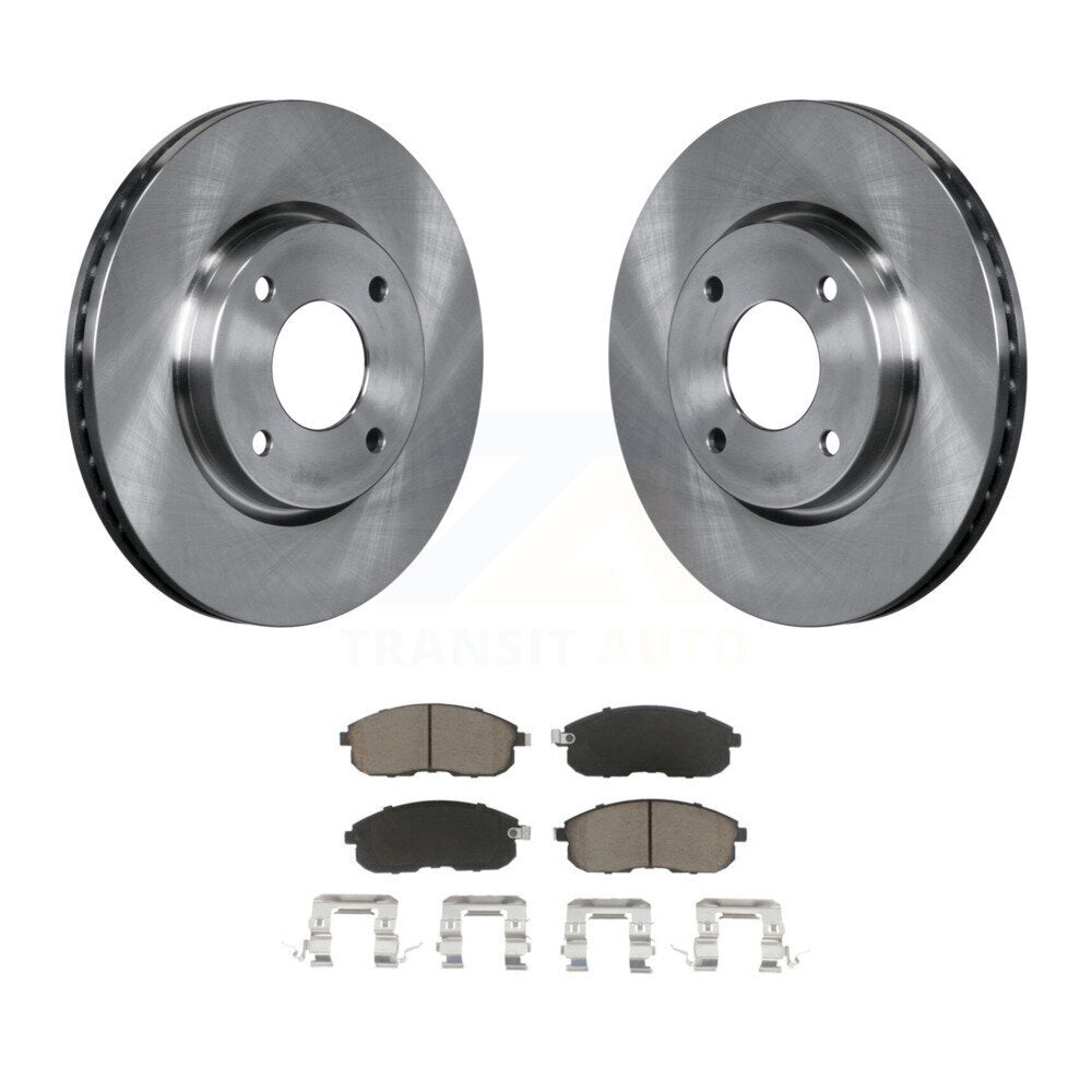 Disc Brake Rotors And Ceramic Pads Front Kit For Nissan Versa Sentra Cube