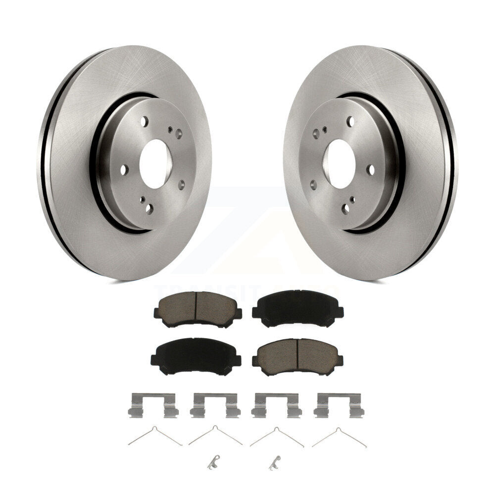 Disc Brake Rotors And Ceramic Pads Front Kit For 2010-2013 Suzuki Kizashi