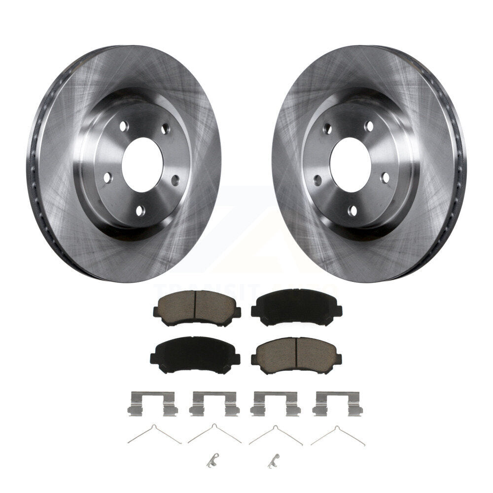 Disc Brake Rotors And Ceramic Pads Front Kit For Nissan Rogue Select