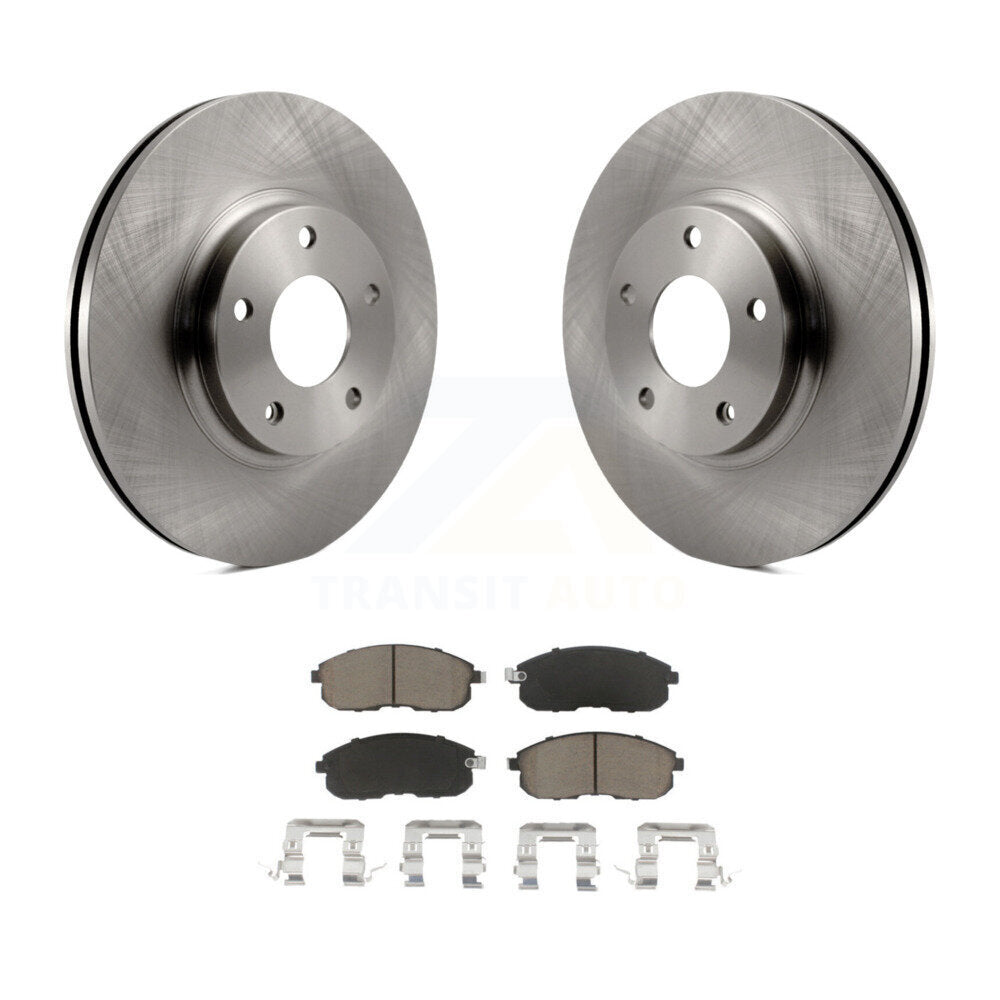 Disc Brake Rotor And Ceramic Pad Front Kit For Nissan Altima Maxima INFINITI I35