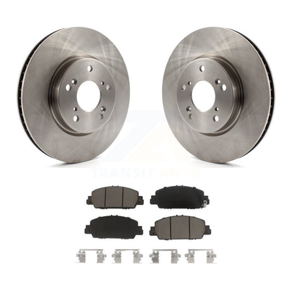 Disc Brake Rotors And Ceramic Pads Front Kit For Honda Accord