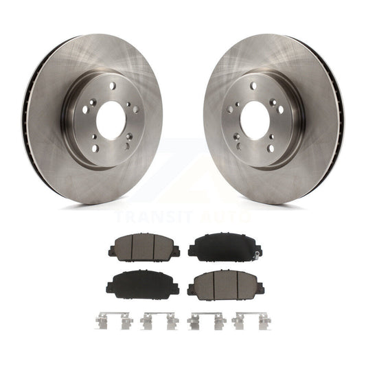 Disc Brake Rotors And Ceramic Pads Front Kit For Honda Accord