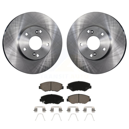 Brake Rotor & Ceramic Pad Front Kit For Honda Accord Civic Fit Element Acura ILX