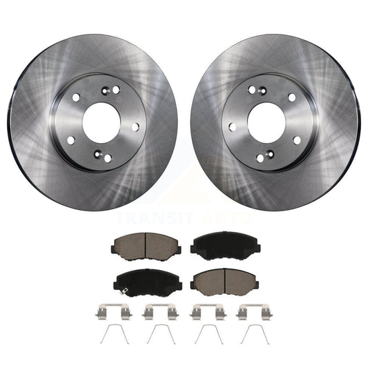 Brake Rotor & Ceramic Pad Front Kit For Honda Accord Civic Fit Element Acura ILX