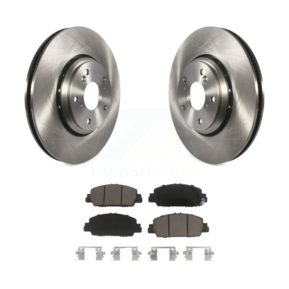 Disc Brake Rotors And Ceramic Pads Front Kit For Honda Accord