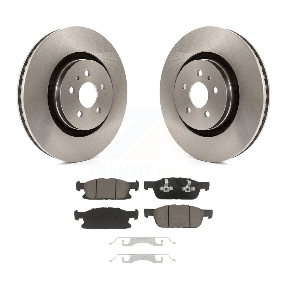 Disc Brake Rotors And Ceramic Pads Front Kit For Ford Edge Lincoln Nautilus MKX