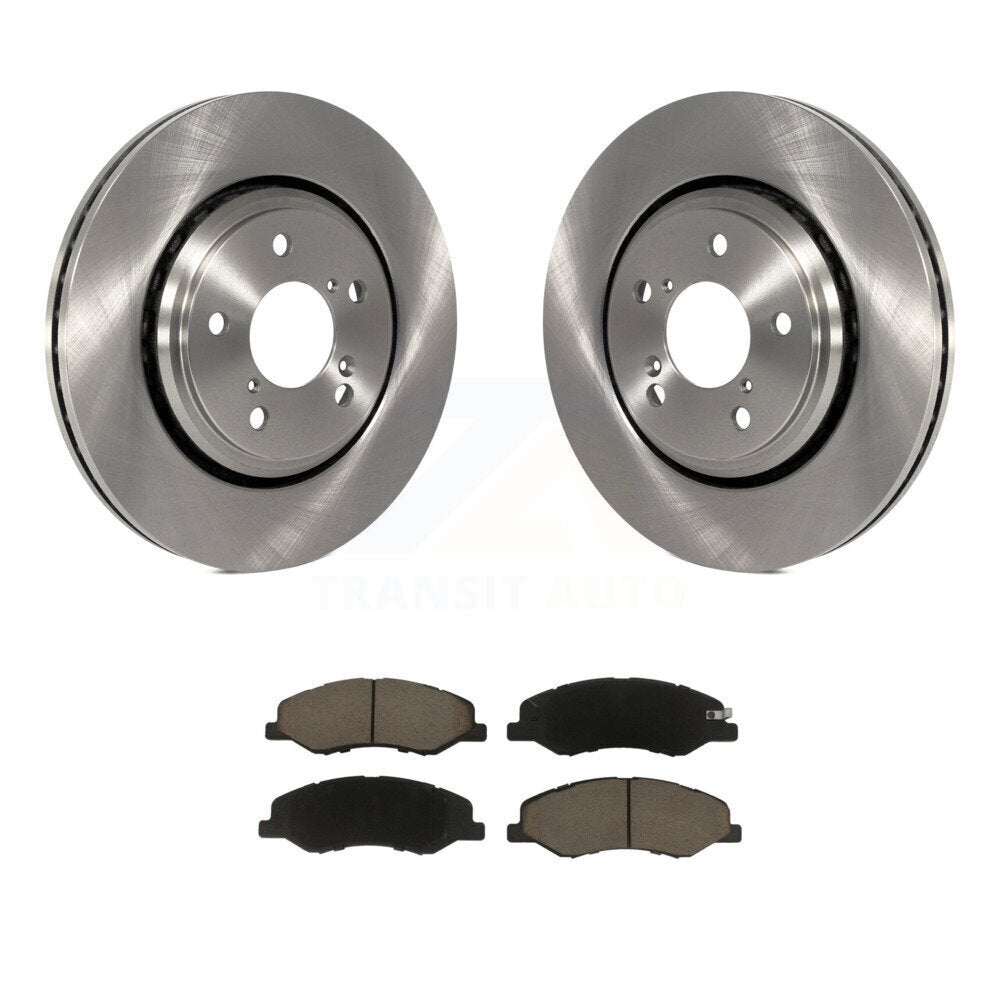 Disc Brake Rotors And Ceramic Pads Front Kit For 2018-2023 Honda Odyssey