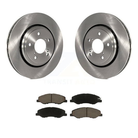Disc Brake Rotors And Ceramic Pads Front Kit For 2018-2023 Honda Odyssey