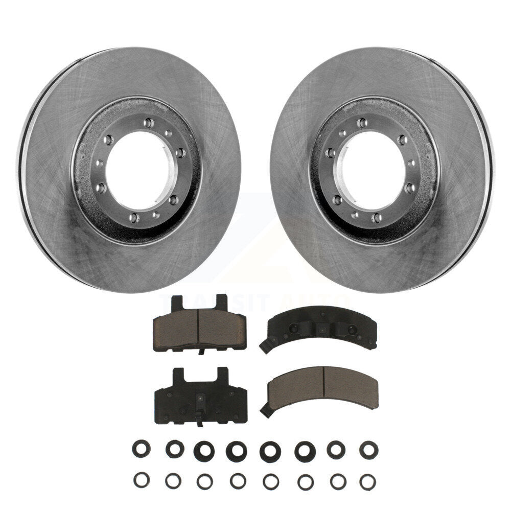 Disc Brake Rotor Ceramic Pad Front Kit For Cadillac DeVille Fleetwood 60 Special