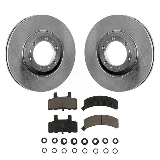 Disc Brake Rotor Ceramic Pad Front Kit For Cadillac DeVille Fleetwood 60 Special