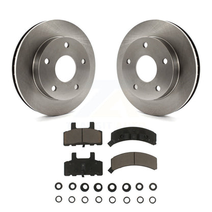 Disc Brake Rotors And Ceramic Pads Front Kit For 1994-1999 Dodge Ram 1500 4WD