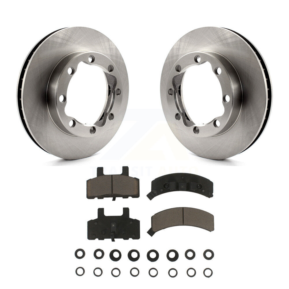 Disc Brake Rotors & Ceramic Pad Front Kit For GMC K2500 K1500 Suburban Chevrolet