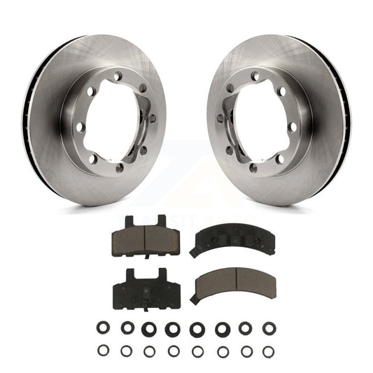 Disc Brake Rotors & Ceramic Pad Front Kit For GMC K2500 K1500 Suburban Chevrolet