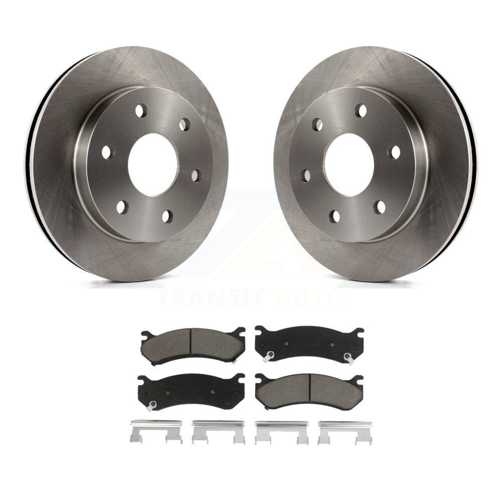 Brake Rotors Ceramic Pad Front Kit For Chevrolet GMC Silverado 1500 Sierra Yukon