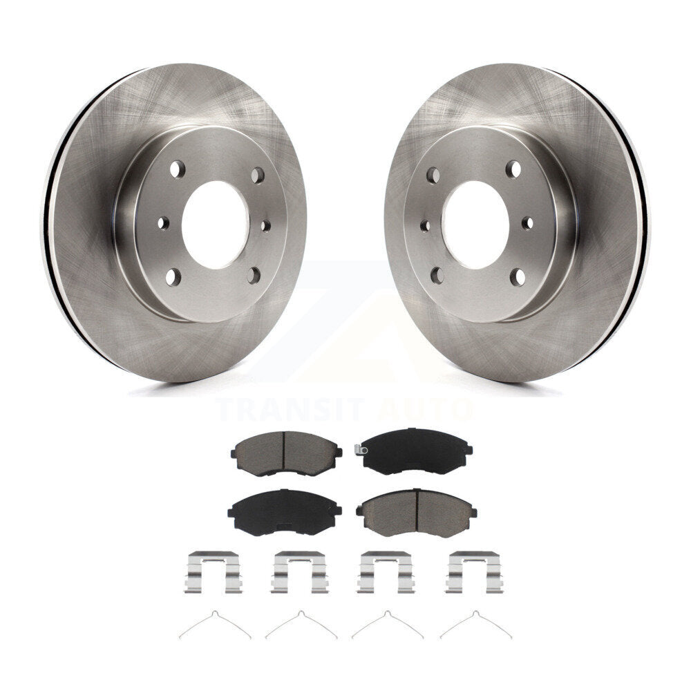 Disc Brake Rotors And Ceramic Pads Front Kit For INFINITI G20