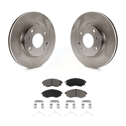 Disc Brake Rotors & Ceramic Pad Front Kit For Hyundai Sonata Kia Optima Magentis