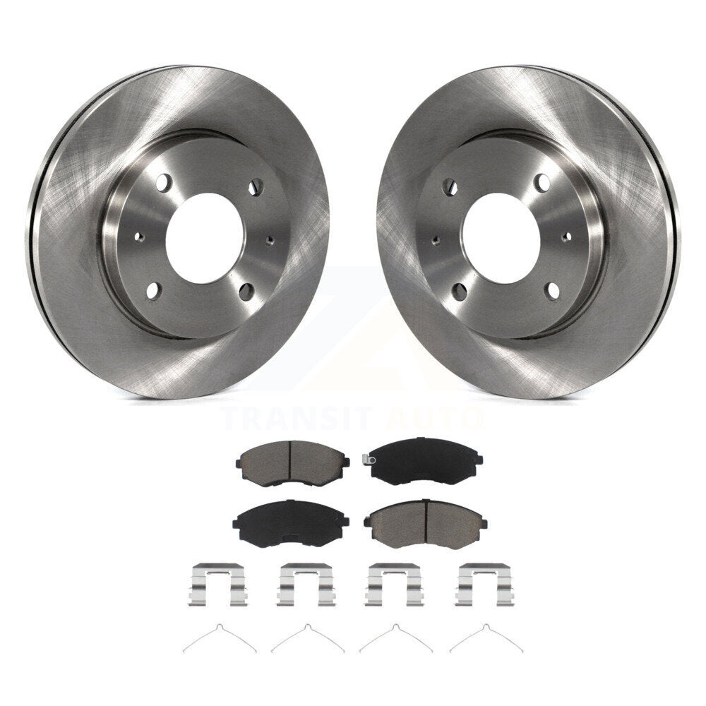 Brake Rotor Ceramic Pad Front Kit For Hyundai Elantra Sonata Kia Optima Magentis