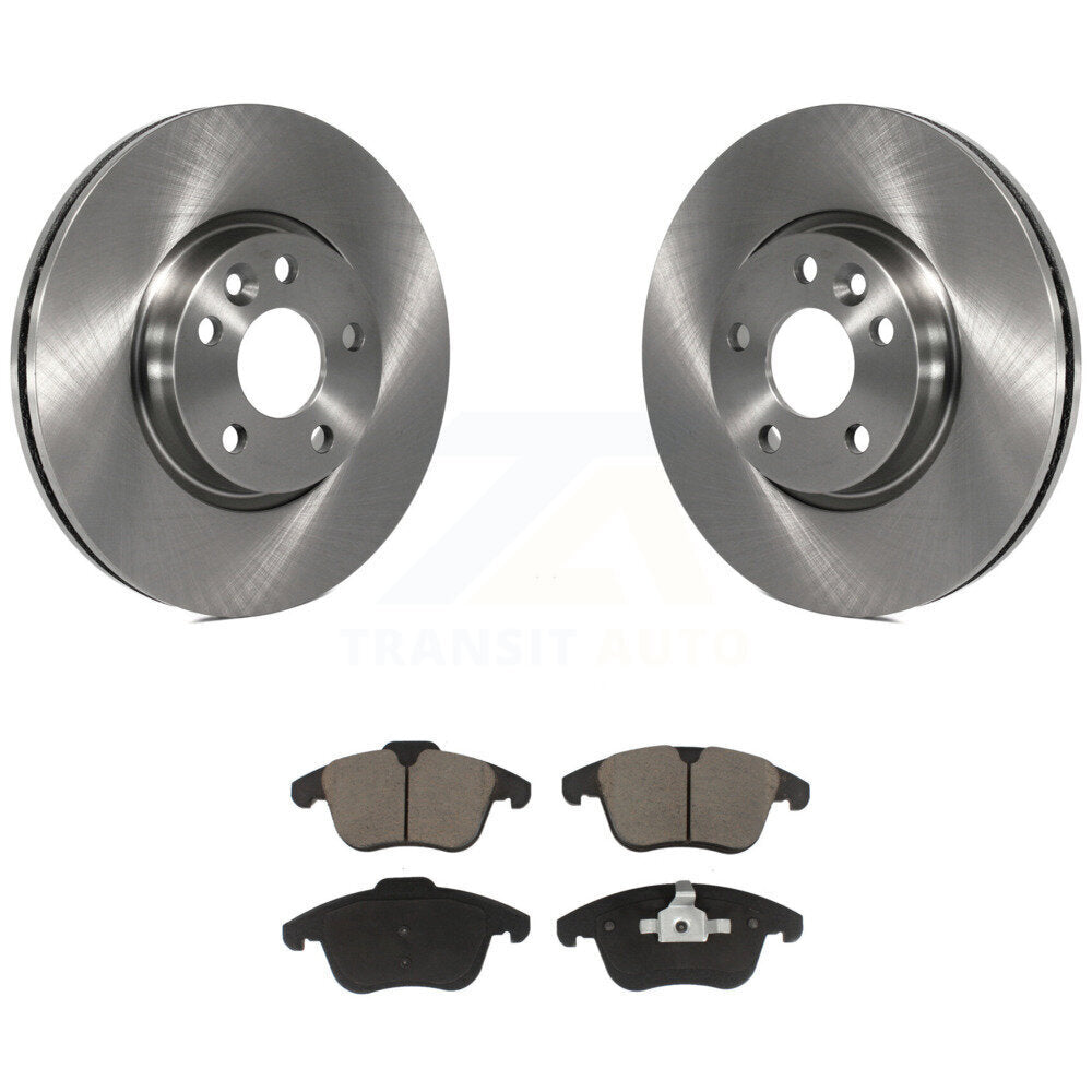 Brake Rotor Ceramic Pad Front Kit For Volvo Land Rover Range Evoque XC70 S60 V60