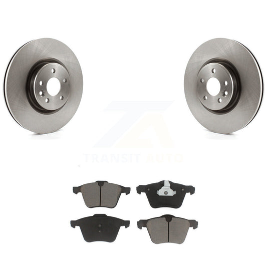 Disc Brake Rotors And Ceramic Pads Front Kit For Volvo XC70 S60 V60 S80 V70