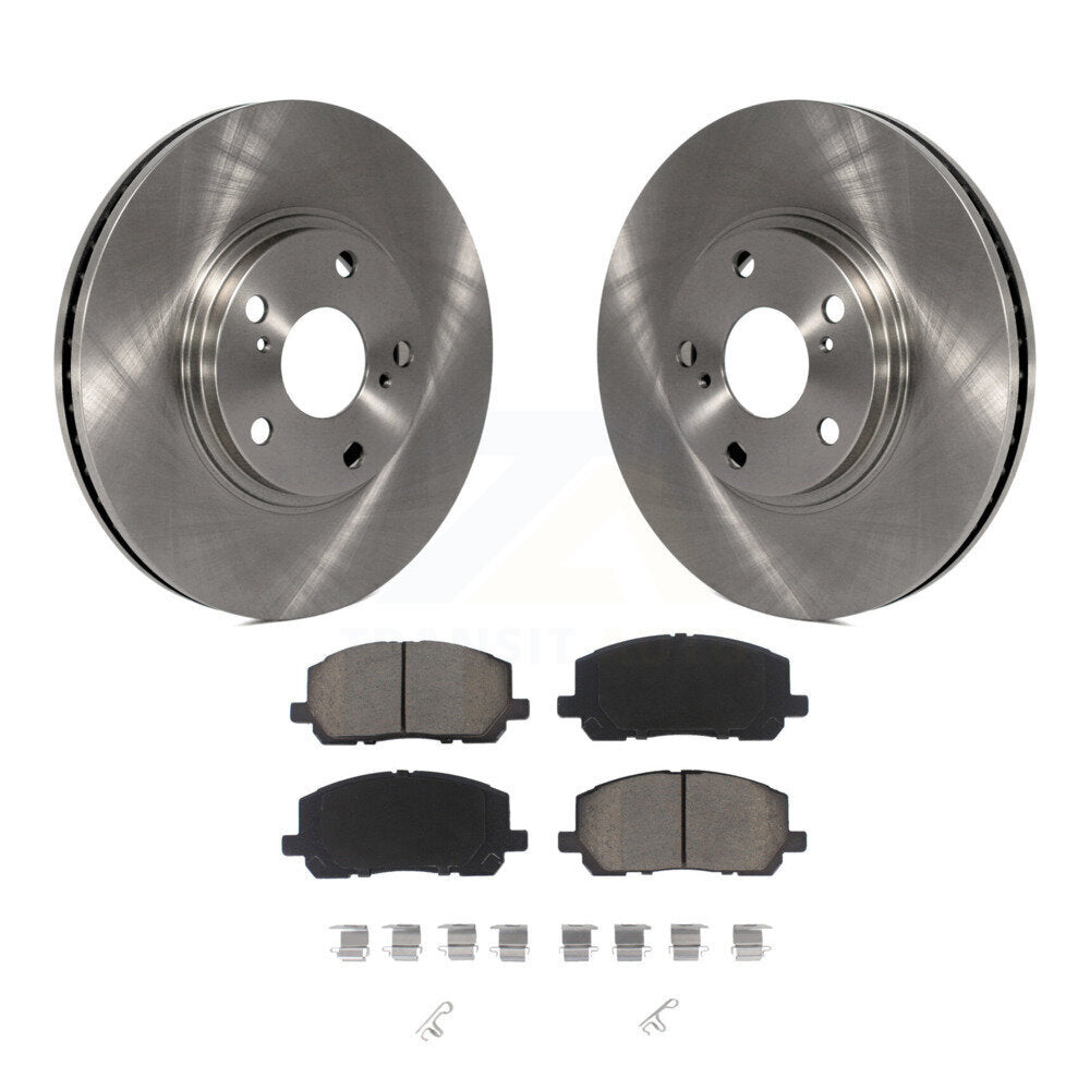 Disc Brake Rotors And Ceramic Pads Front Kit For Toyota Highlander