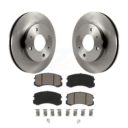 Disc Brake Rotors And Ceramic Pads Front Kit For Mitsubishi Lancer