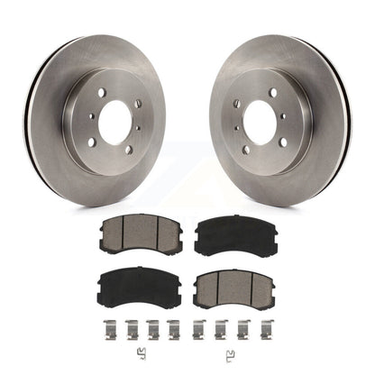 Disc Brake Rotors And Ceramic Pads Front Kit For Mitsubishi Lancer