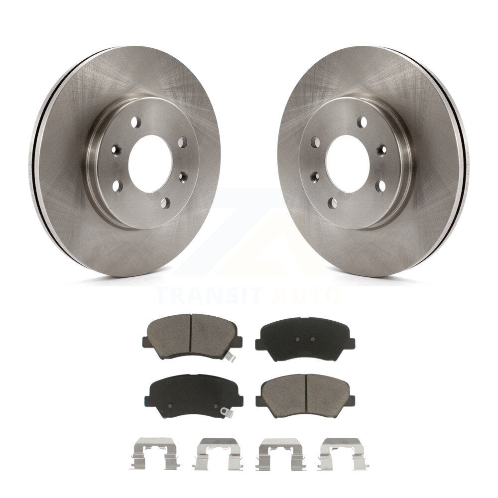 Disc Brake Rotors And Ceramic Pads Front Kit For Hyundai Accent Kia Rio