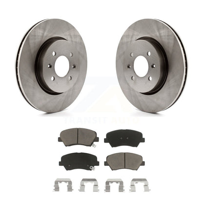Disc Brake Rotors And Ceramic Pads Front Kit For Kia Rio